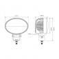 Preview: LED Arbeitsscheinwerfer oval | 2760 lm, 36 W