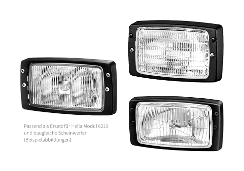 Combo LED Arbeitsscheinwerfer / Einbauscheinwerfer Ersatz für Hella Modul 6213 | 3375 lm, 27 W