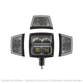 Preview: LED Zusatz-Hauptscheinwerfer mit beheizter Linse | 5400 lm, 58 W