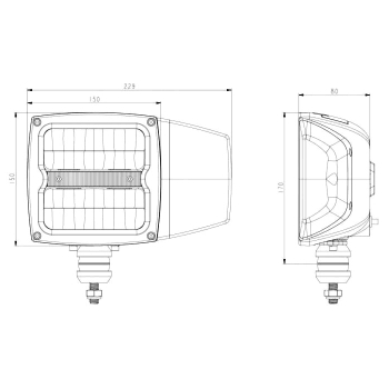 LED Zusatz-Hauptscheinwerfer mit beheizter Linse | 5400 lm, 58 W