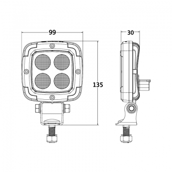 LED Arbeitsscheinwerfer S2000 | 2200 lm, 20 W