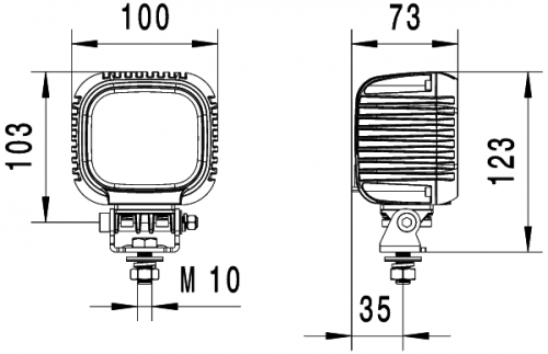 Preview: LED Arbeitsscheinwerfer Hella S3000 | 3000 lm, 31 W
