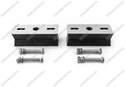 Montagefüße Gummi U2 20 / 40 mm für Warnbalken NOVA