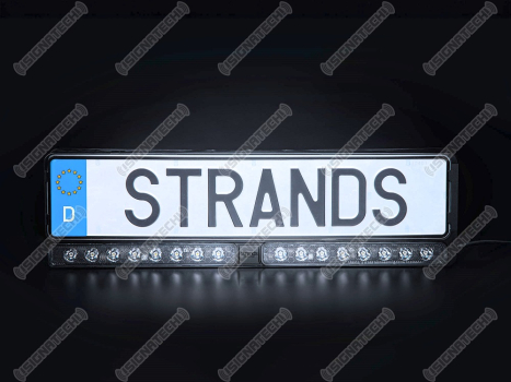 Preview: LED Light Bar Balkenscheinwerfer Kennzeichenhalter NUUK E-Line DUO EU