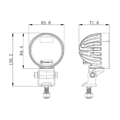 LED Arbeitsscheinwerfer rund R4000 Ersatz für Hella Modul 70 | 4000 lm, 40 W