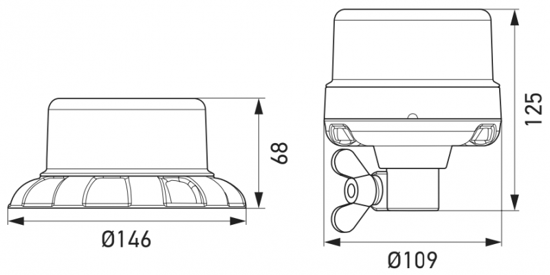 Hella K-LED Nano LED Rundumleuchte