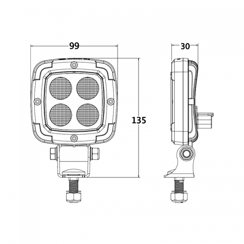LED Arbeitsscheinwerfer S2000 | 2200 lm, 20 W