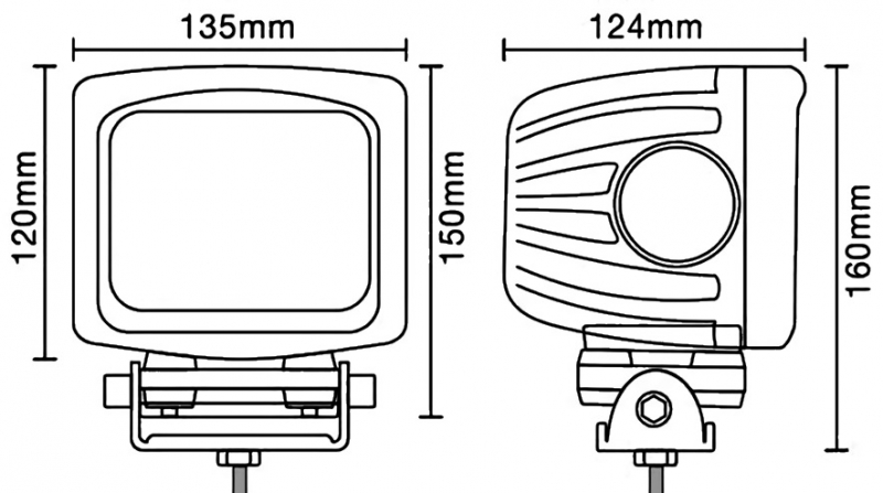 LED Arbeitsscheinwerfer SQ90 | 8100 lm, 90 W