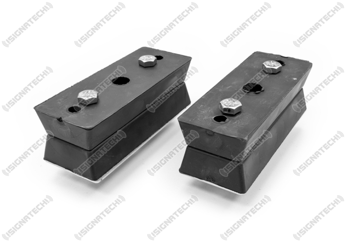 Montagefüße Gummi U2 20 / 40 mm für Warnbalken NOVA