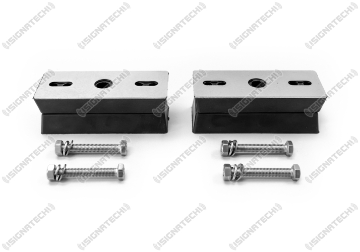 Montagefüße Gummi U2 20 / 40 mm für Warnbalken NOVA