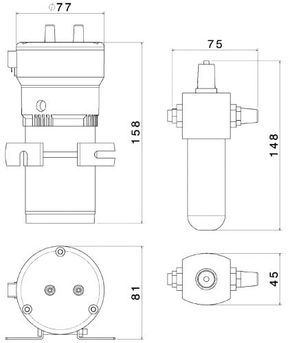 Fiamm Kompressoranlage mit Tremolo 4er-Horn MC4
