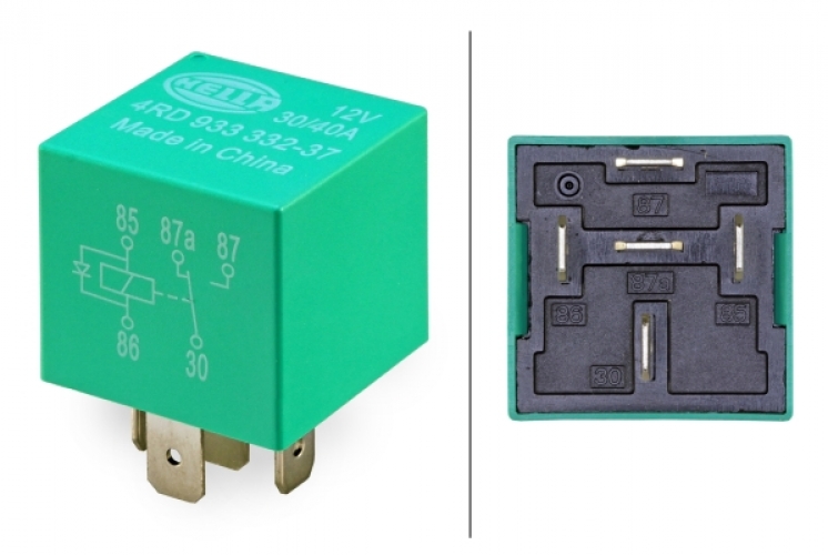 Hella Relais mit Schutzdiode 12V 40A SIGNATECH Warnsysteme für Sonder