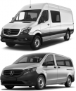 Frontblitzer-Montagewinkel für Mercedes Benz Sprinter und Vito, Set (für Blitzmodule L54)
